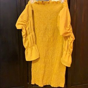 Yellow Mini Dress